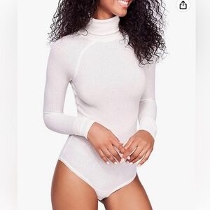 We The Free Cream Turtleneck Bodysuit